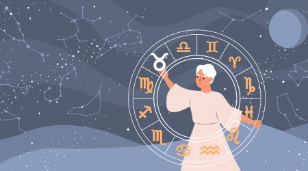 Horoscope composition background with zodiac and astrology symbols flat vector illustration SSUCv3H4sIAAAAAAACA3WRTU/DMAyG/0rkc8VA3HqfQEhIEztOHFzHdNHSuIrTjjH1v+PsQ+LCzR+v49dPztChBoL2DCHGSUvGEiRB+9QA+1AkB4zQPi4NaMEyKatpLSMs3Fv3kt8f2Z1rHVrYhj7pansaOokKNjt1Vn0PShwjJpZJYWnu6g3LGPk/2WcD2HOiU11smzNHxouPnbUOx8J5uJmag2e5hjj5UEOYhdA8tM/VtB0oQ632Gcd9oBxmzjX3rGQBvEoWJRnZkQyjaKg0XId06LNMybtjKHv3Iz4gObQcDZlE6U9Or9e6r4jFzUzGzv1l+uDWBhS7yG692V6GPzh5NlVyb5sX9yV5MB4NlO9KBZobnutbuqI9ZiQ7V1fjnZgc7KuWZfkFyKYIQcgBAAA=